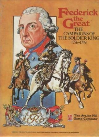 Avalon Hill War Games Frederick The Great Box Vg