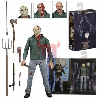 Neca 7in Friday The 13th Part Iii 3d Jason Voorhees Scale Ultimate Action Figure