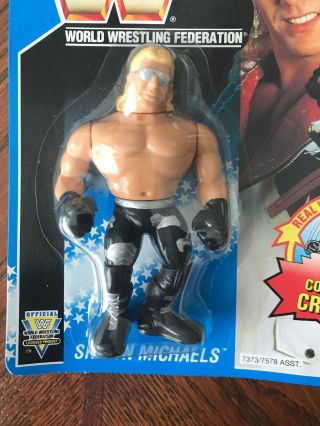 WWF Shawn Michaels Hasbro 1994 Wrestling Action Figure Black/Silver Trunks 2