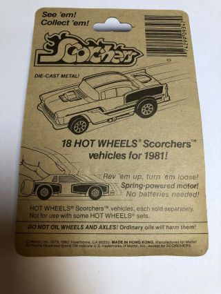 Hot Wheels Turbo Mustang.  1979/1980.  Package Error.  Car Upside Down.  Rare. 5