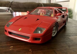 Burago No.  3032 Ferrari F40 (1987) Red 1:18 Die - Cast Model Car - Made In Italy