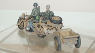 Forces Of Valor 1/32 WW2 German BMW Motorcycle w Sidecar and Figures 3