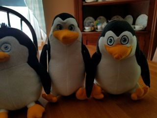 Penguins Of Madagascar Movie 4 Penguins Plush Private,  Skipper,  Rico & Kowalski 4