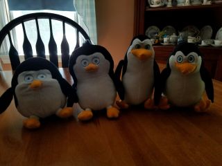 Penguins Of Madagascar Movie 4 Penguins Plush Private,  Skipper,  Rico & Kowalski 5