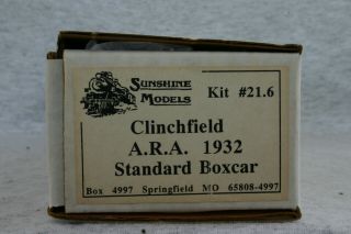 Ho Sunshine Models Kit 21.  6 For A Clinchfield Crr Ara 40 