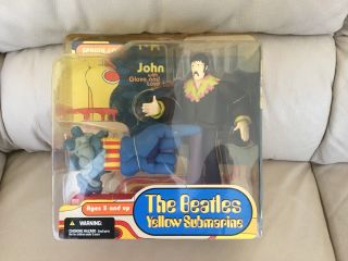 Spawn.  Com The Beatles Yellow Submarine John Glove Action Figure Mib