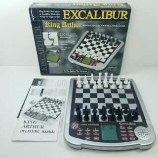 Excalibur King Arthur Advanced Electronic Chess Game Model 915 Complete