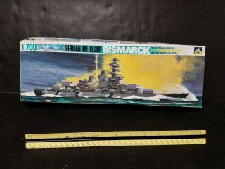 Aoshima B101,  1/700 German Battleship Bismarck Plastic Model Kit