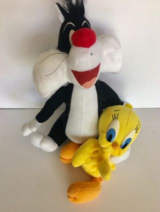 Warner Bros Looney Tunes Sylvester The Cat 11 “tweety Bird Plush 6”novelty 1998