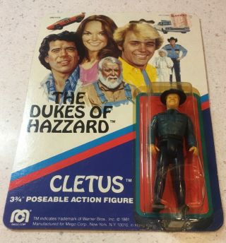 1981 Vintage Mego Cletus The Dukes Of Hazzard 3 3/4 " Action Figure Mip