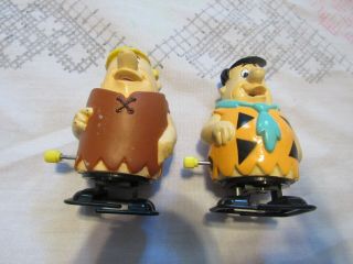 Fred Flinstone And Barney Rubble Wind Up Toys Boley Corp.  1992