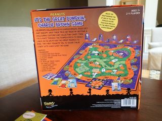Peanuts It ' s the Great Pumpkin Charlie Brown Halloween Board Game COMPLETE 5