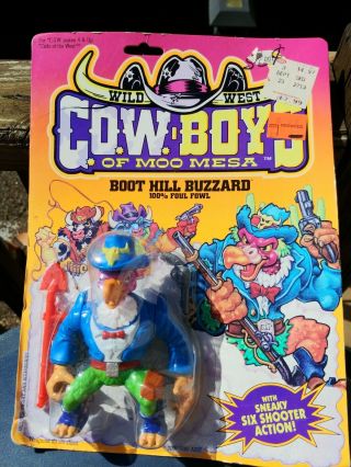 Wild West Cow - Boys Moo Mesa Boot Hill Buzzard Figure 1991 Hasbro