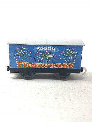 Thomas & Friends Sodor Fireworks Blue Boxcar For Trackmaster Train T9055 3120wc