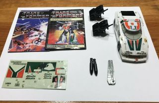 G1 Wheeljack Near Complete With Sticker Sheet Ans Instruction Booklet