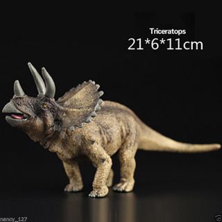 Triceratops Prehistoric Dinosaur Model Figurine Animal Figure Toy Collectible