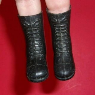 1964 Vintage Gi Joe Tall Black Boots Stamped 1 & 2