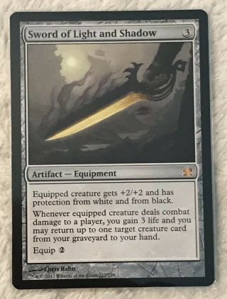 Sword Of Light And Shadow - Modern Masters 2013 Mythic Nm X1 Mtg Magic