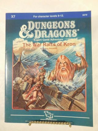 Dungeons And Dragons Expert Game Adventure X7 The War Rafts Of Kron (1984)