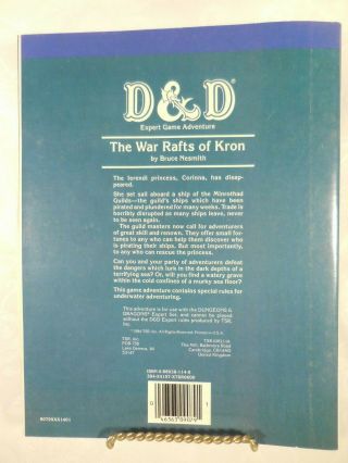 Dungeons and Dragons Expert Game Adventure X7 The War Rafts of Kron (1984) 2