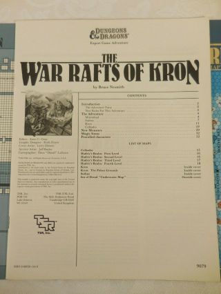 Dungeons and Dragons Expert Game Adventure X7 The War Rafts of Kron (1984) 4