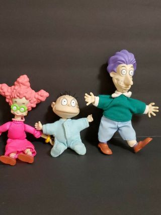 Vtg 1997 Rugrats Figures Stu,  Didi & Tommy Pickles