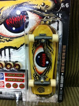 Tech Deck Santa Cruz Rob Roskopp Skateboard Toy Gift Rare Retro Board 2