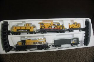 Big State Caterpillar Train Set Toy State 1992 Engine Caboose Load Construction