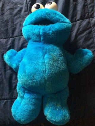 1996 Sesame Street Tickle Me Cookie Monster Tyco 12 "