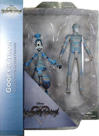 Kingdom Hearts Goofy & Tron Action Figure Set Diamond Select Toys (dst)
