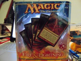 Mtg Fire & Lightning Premium Foil Deck And Tolaria West Of From The Vault: Lore
