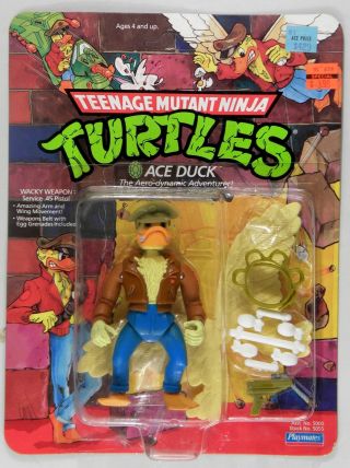 Playmates Toys Vintage Tmnt Teenage Mutant Ninja Turtles Ace Duck C - 9