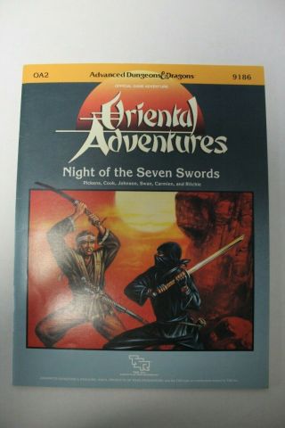 Oriental Adventures Night Of The Seven Swords Advanced D&d