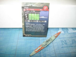 Axis & Allies War At Sea Set V Atago 30/39 Bottom