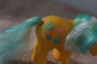 My Little Pony Generation 1 Year 7 Color Changing Sunshine Pony Sand Digger 5