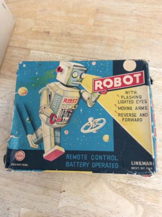 Golden Robot 1950’s.  Cond / Box 7