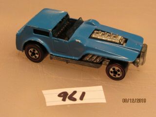 (961) Hot Wheels Redline 1973 Enamel Hiway Robber Medium Blue