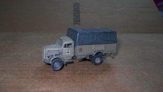 Roco Minitank - 1/87 Scale - Wwii German Opel Blitz Truck - Painted & Decaled