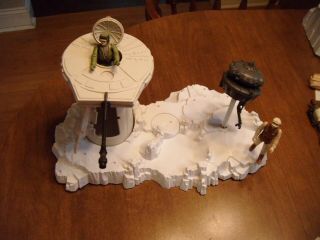 Vintage 1979 Kenner Star Wars Esb Hoth Turret & Droid And 2 Hoth Figures