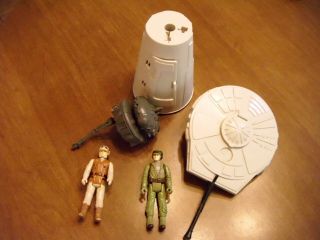 Vintage 1979 Kenner Star Wars ESB HOTH Turret & Droid and 2 HOTH figures 2