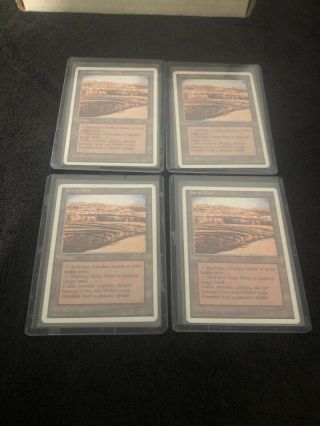 Strip Mine [4x X4] 4th Edition Nm - M Land Uncommon Magic Cards (34371) Abugames