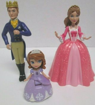 Disney Sofia The First Princess Doll Royal Family Figures Play Set King Queen
