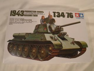 1/35 Tamiya Russian / Soviet T34 / 76 1943 Prod W/2 Figures 59 