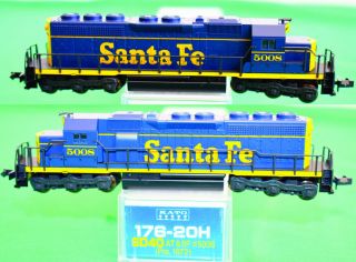 Santa Fe Atsf 5008 Sd40 Freight Pre 1972 Kato 176 - 20h N Scale Jy29.  26