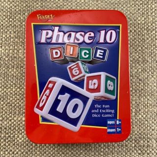 Phase 10 Dice Game In Metal Tin 100 Complete