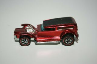 Redline 1970 Hot Wheels The Demon Red With White Interior Hong Kong