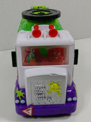 The Trash Pack Sewer truck Moose Toys purple white green has all doors 3