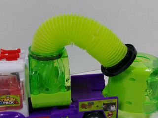 The Trash Pack Sewer truck Moose Toys purple white green has all doors 7