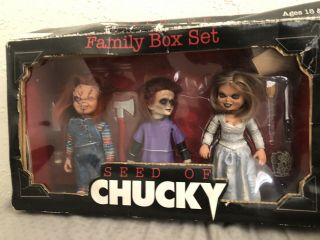Seed Of Chucky Action Figure Family Box Set Rare Neca 3 Figure Set Mib 2004 Glen