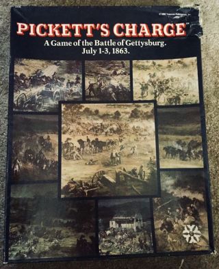 Pickett’s Charge Battle Of Gettysburg Game By Yaquinto Publication.